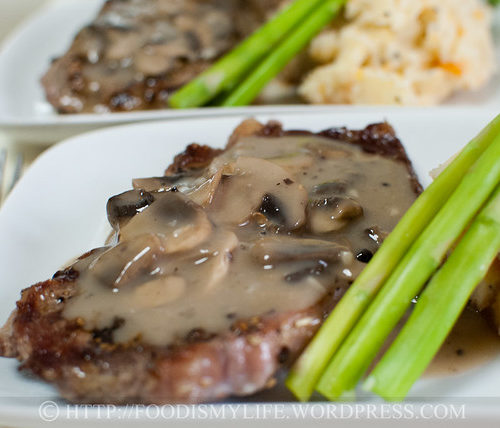 Mushroom steak on sale sauce recipe
