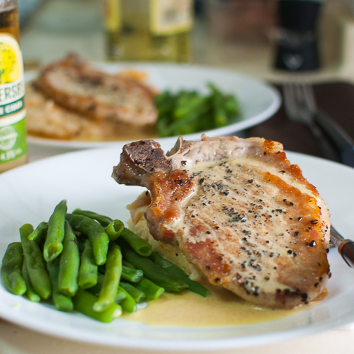 Mustard Pork Chops (Nigella)