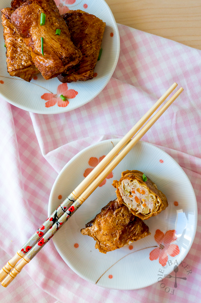 Beancurd Skin Roll with Turkey, Apple and Carrot