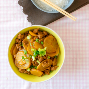Chinese Potato and Minced Pork Stew