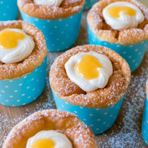 Lemon Curd Hokkaido Chiffon Cupcakes