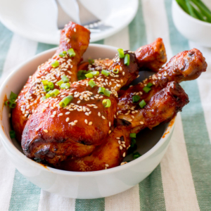 Baked Spicy Korean Chicken Drumsticks