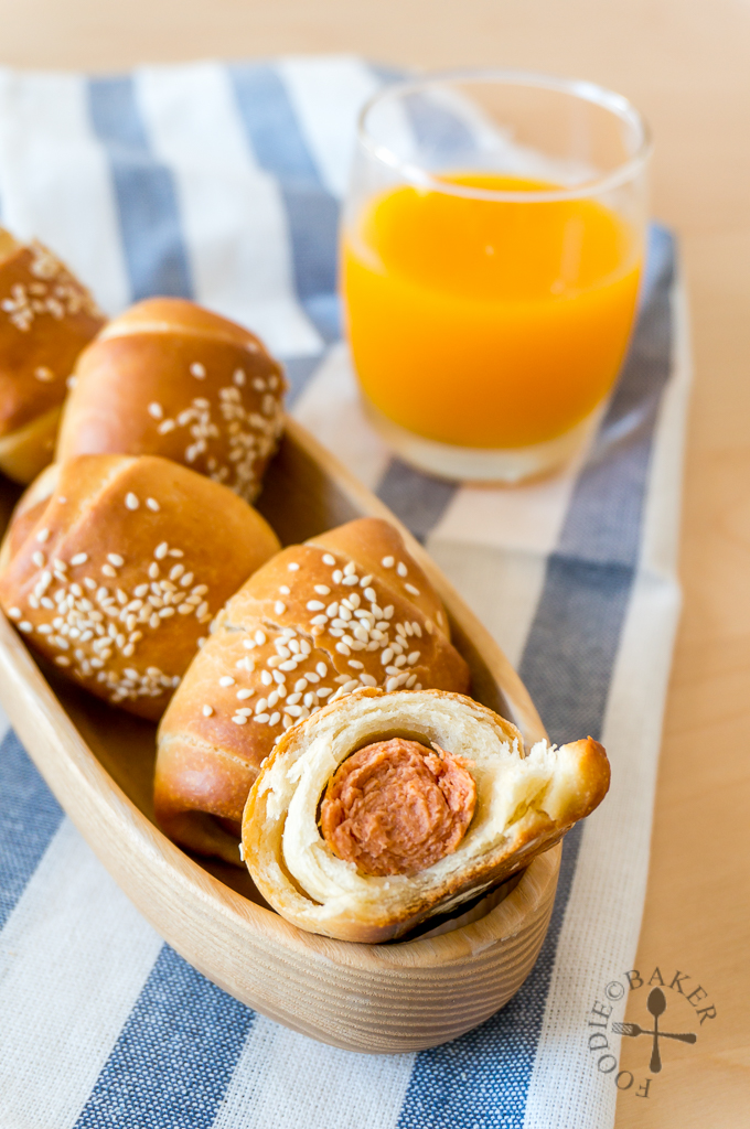 Mini Sausage Bread Rolls (TangZhong Method)-image