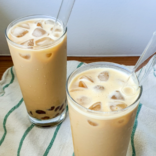 Oolong Fresh Milk Bubble Tea With Homemade Boba Pearls