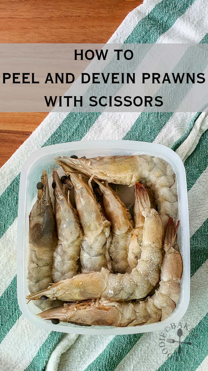 how to peel and devein prawns