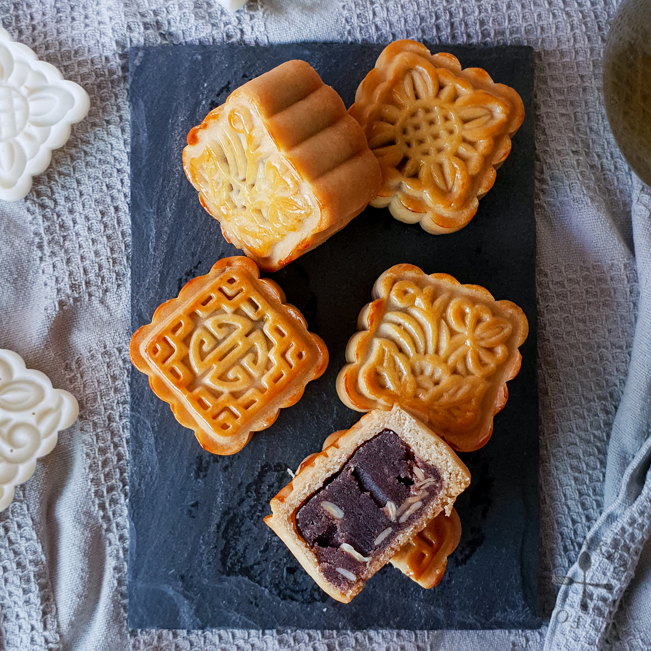 Traditional Baked Mooncake.