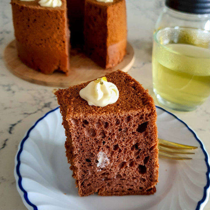 Chocolate Chiffon Cake + My Guide to Baking Chiffon Cakes