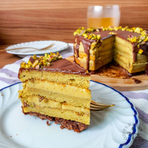 Pistachio Layered Cake