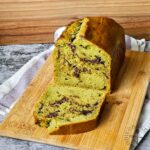 Matcha Yogurt Cake with Chocolate Chips