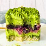 Matcha Tiramisu with Berry Compote